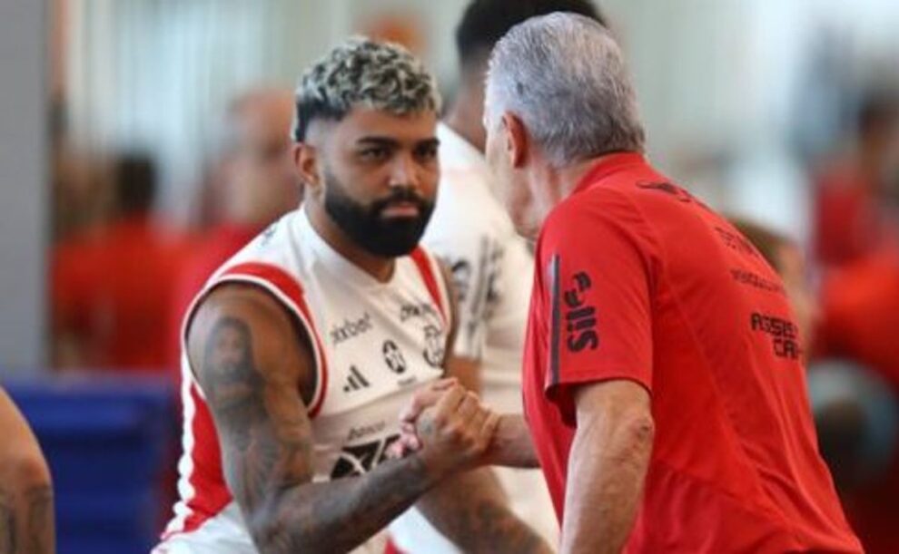 Tite dá bronca em Gabigol por conta de comportamento no Flamengo