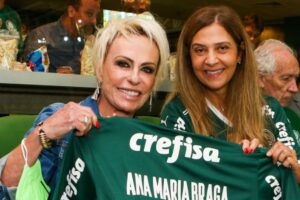Em café com Ana Maria Braga, Leila Pereira desdenha de opositores no Palmeiras: "Gosta de aparecer"