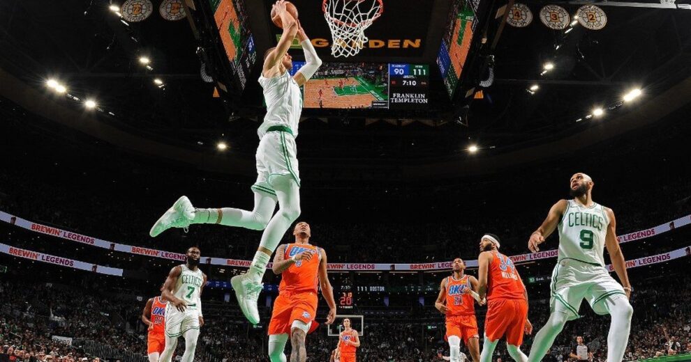 Celtics arrasam Thunder e confirmam status de melhor time da temporada da NBA