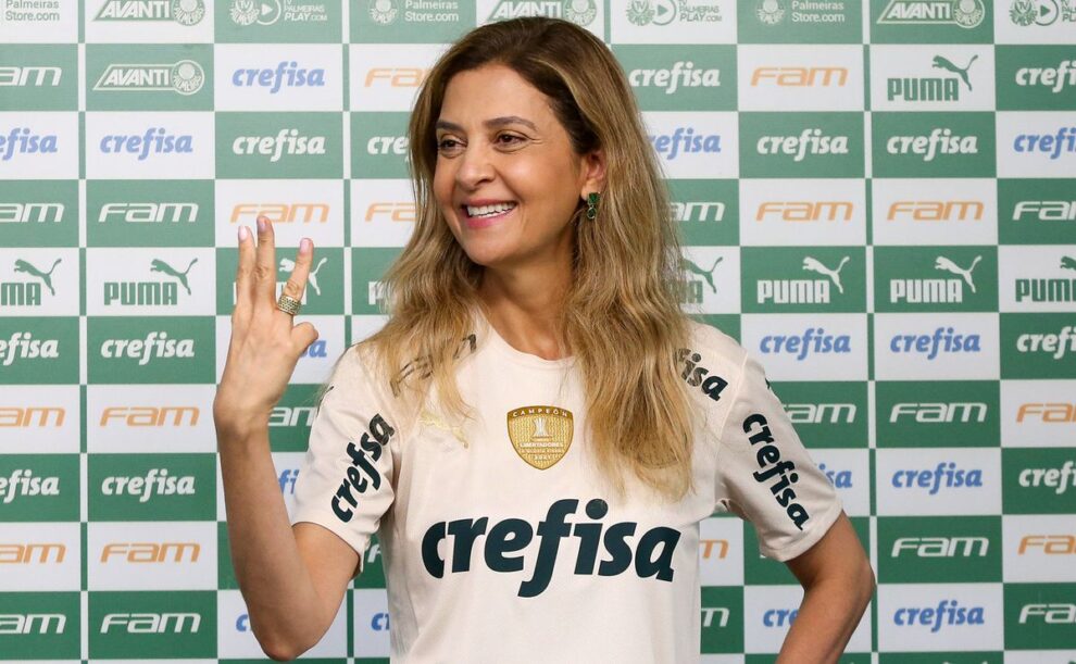 Fim da era Crefisa? Leila admite perder patrocínio máster no Palmeiras em 2025