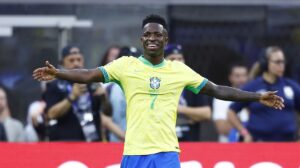 Atuação apagada de Vini Jr é criticada por torcedores brasileiros