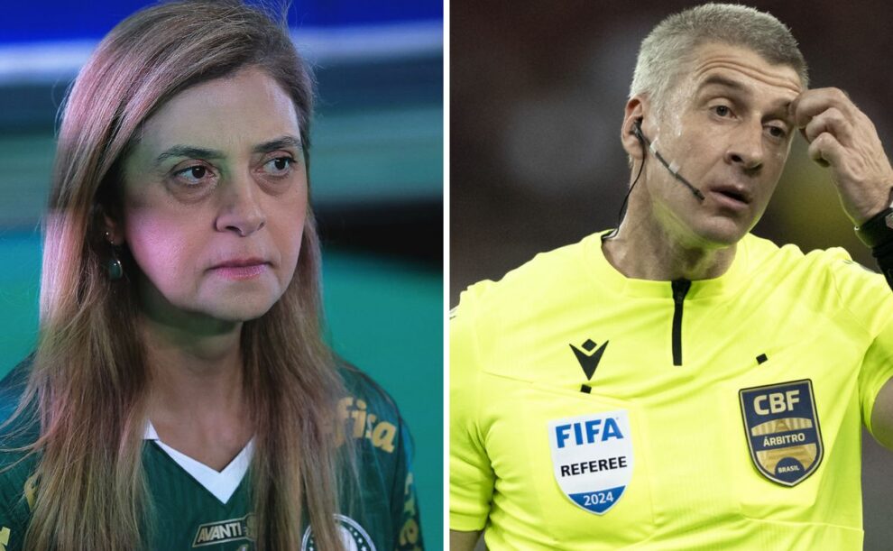 Leila Pereira afirma que arbitragem foi obscena contra o Palmeiras